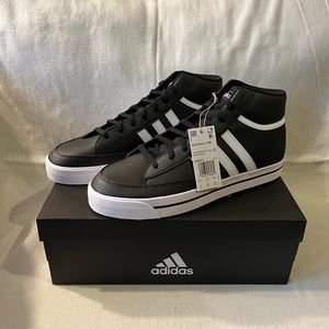Adidas - Retrovulc Mid Core Black White GW8370 Men's Sizes 12 NWT